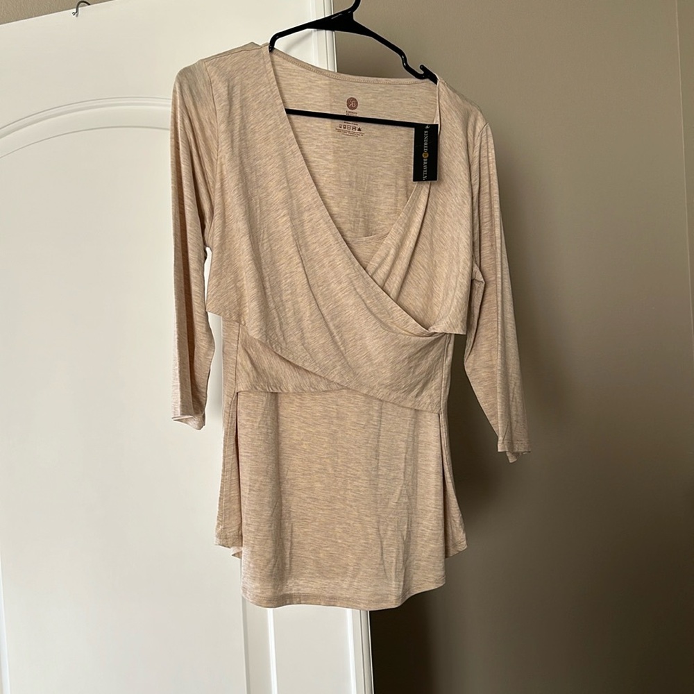 Kindred bravely bamboo nursing maternity top